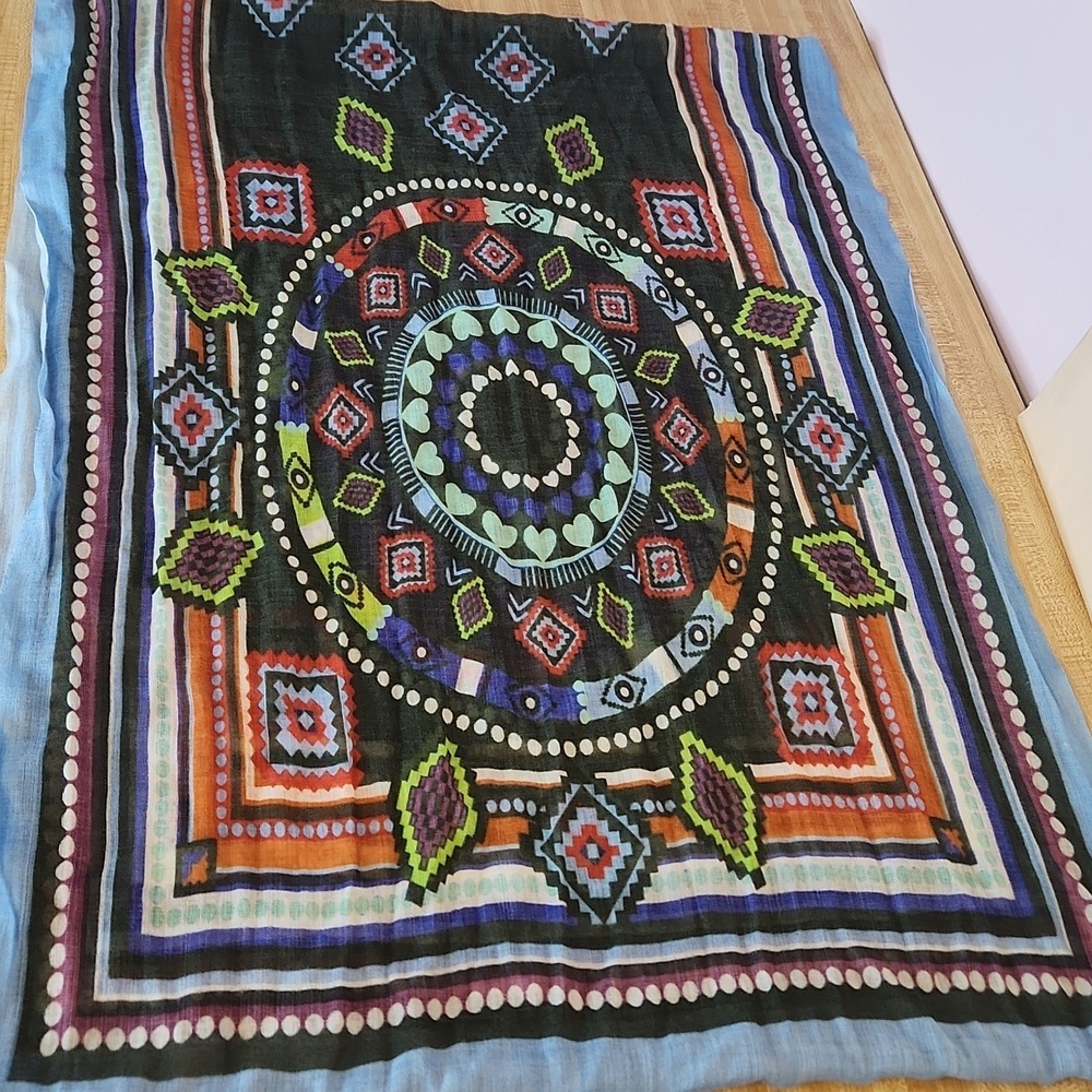 ANU BY NATURE Wool Multi Colors Scarf - Picture 5 of 12
